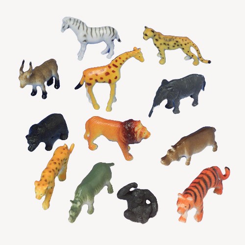 Mini Wild Animals<br>2 1/2"-1 dozen